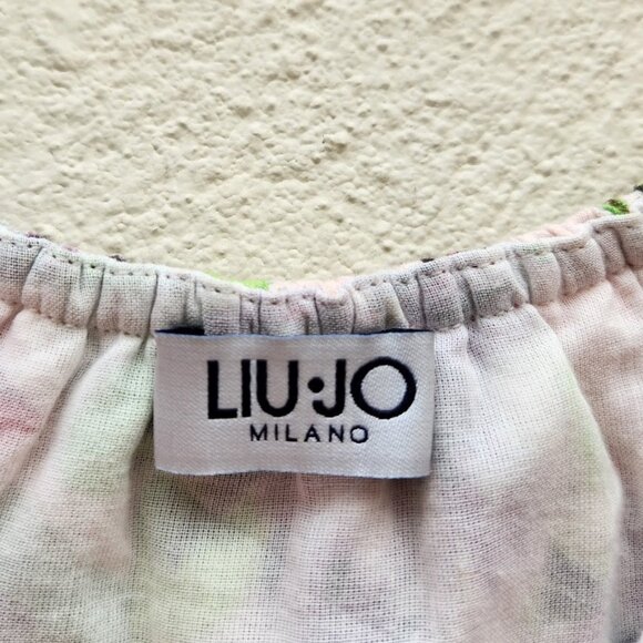 LIU JO Off Shoulder Floral Midi Dress - Picture 6 of 8